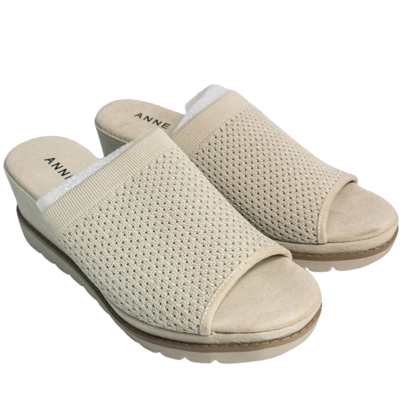 Anne Klein Hannah Slide Mules Beige 6 - Picture 5 of 7